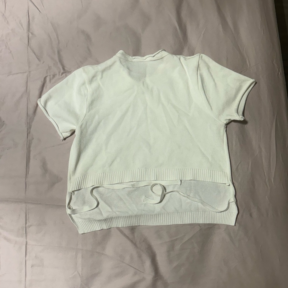 White crop top